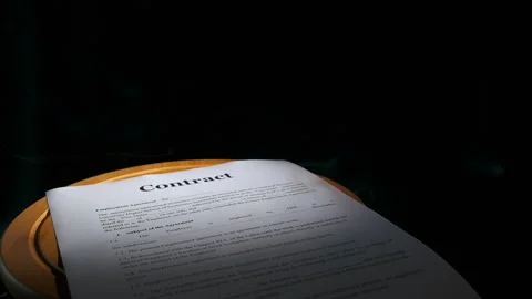 Troubled personal documents on table. Stock Footage 265036203