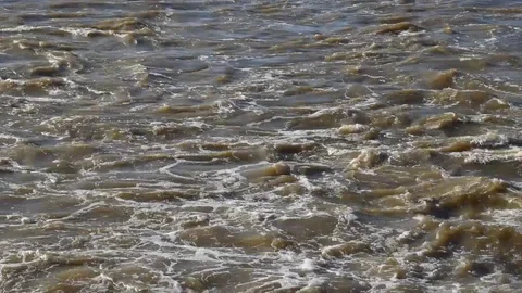 The troubled water Stock Footage 70096350