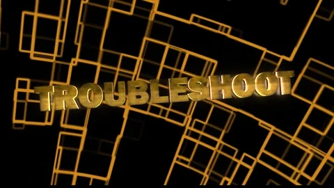 Troubleshoot Technology Word with background Stock Footage 294587601