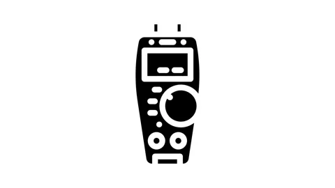 Troubleshooting devices electronics glyph icon animation Stock Footage 326743393