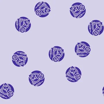 Troubleshooting devices electronics glyph seamless pattern Stockillustratie