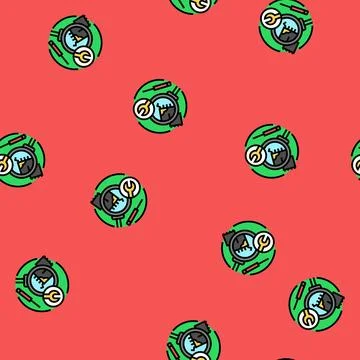 Troubleshooting devices electronics vector seamless pattern Stock Illustration