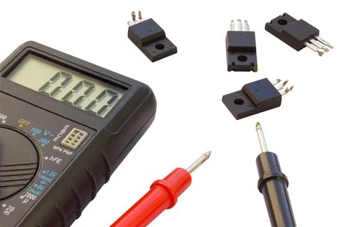 Troubleshooting electronics isolate Stock Photos