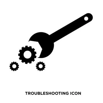 Troubleshooting icon vector Stock Illustration