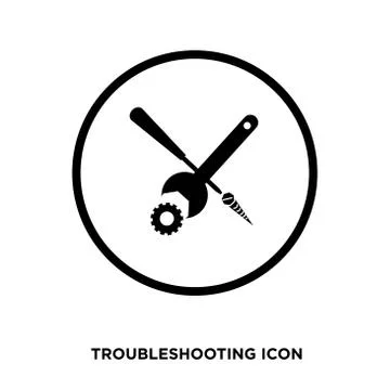 Troubleshooting icon vector Stock-Illustration