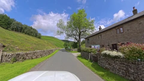 The Trough of Bowland road Stock Footage 312562923