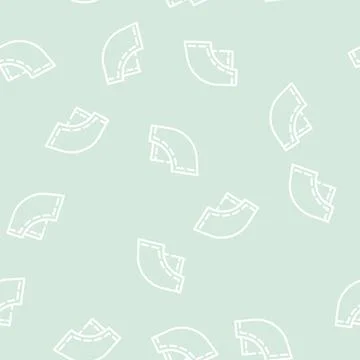 Trouser pocket line vector seamless pattern Illustrazione stock