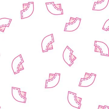 Trouser pocket vector seamless pattern 스톡 일러스트