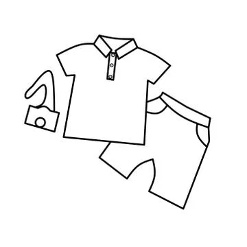Trousers and camera clothes Ilustración de archivo