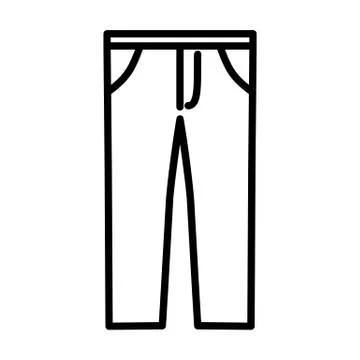 Trousers Icon Stock Illustration
