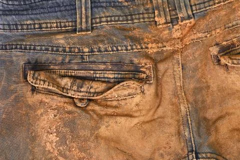 Trousers with mud Stock Photos