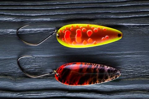 Trout baits Stock Photos