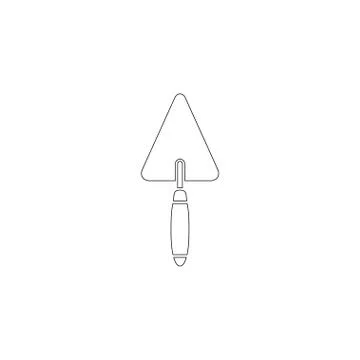 Trowel. flat vector icon Stock Illustration