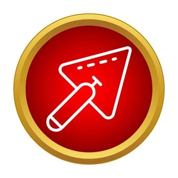 Trowel icon for construction and masonry work Stock Illustration