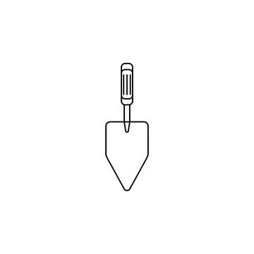 Trowel icon. Element of construction tools for mobile concept and web apps. Thin Stock Illustration