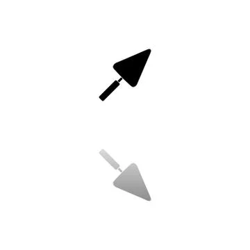 Trowel icon flat Stock Illustration