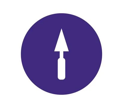 Trowel icon illustrated in vector on white background trowel icon illustra... Stock Photos