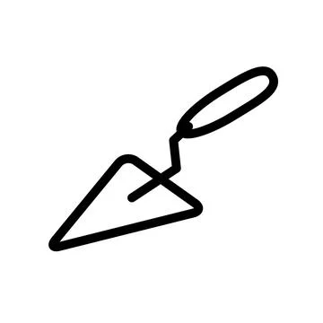 Trowel icon Illustrazione stock