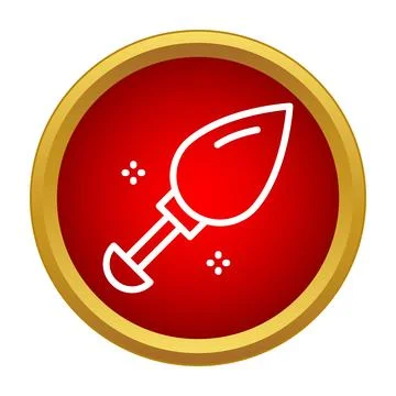 Trowel icon representing construction, building and repair work Ilustración de archivo