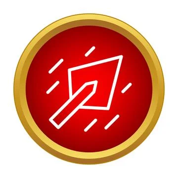 Trowel icon representing construction or masonry work Stock Illustration
