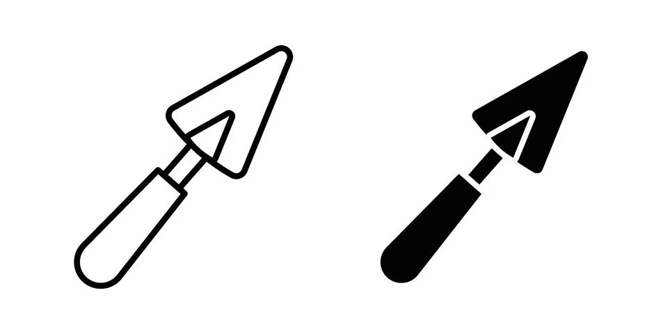 Trowel icon vector design illustrations Stock Illustration