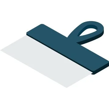 Trowel icon vector house renovation tool isolated Stock Illustration