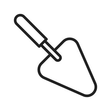 Trowel icon vector image. Stock Illustration