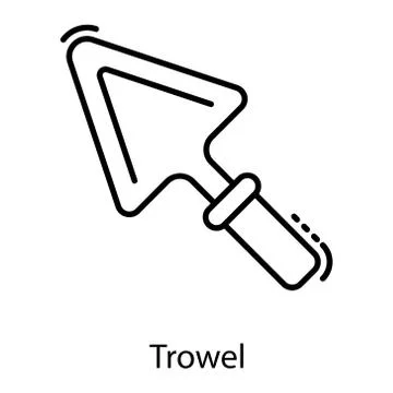 Trowel Stock Illustration