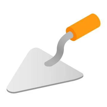 Trowel isometric 3d icon Stock Illustration