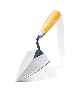 Trowel. Tool for building. Vector illustration. Ilustración de archivo
