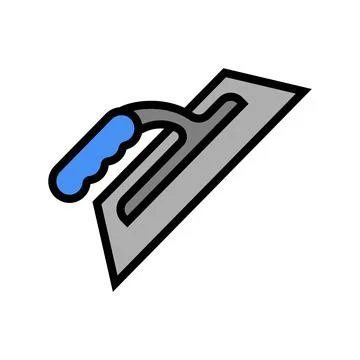 Trowel tool color icon vector illustration Stock Illustration