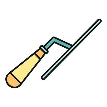 Trowel tool icon for construction and masonry work Stock Illustration