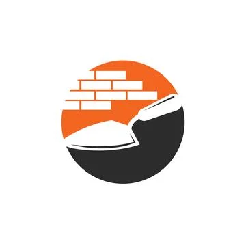 Trowel tool icon  vector of architecture builder design template Stock Illustration