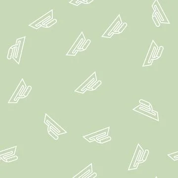 Trowel tool line seamless pattern Stock Illustration