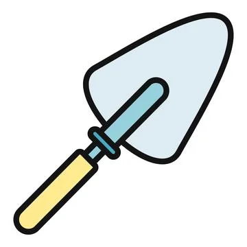 Trowel tool representing gardening, construction, and hand work Illustration
