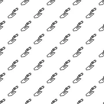 Trowel tool seamless pattern for construction design Stock Illustration
