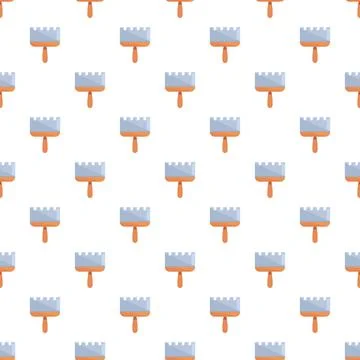 Trowel tool seamless pattern for construction and home improvement Stockillustratie