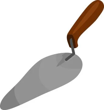 Trowel Tool Vector Stock Illustration