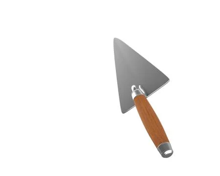 Trowel used as pointer Stock Illustration