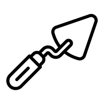 Trowel Vector Icon Design Illustration Stock Illustration