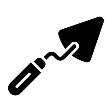 Trowel Vector Icon Design Illustration Stock Illustration