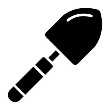 Trowel Vector Icon Design Illustration Stock Illustration