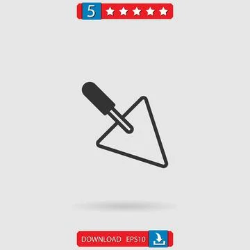 Trowel vector icon Stock Illustration