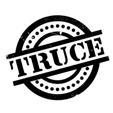 Truce rubber stamp Stock Illustration