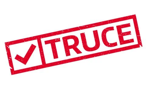Truce rubber stamp Stock Illustration