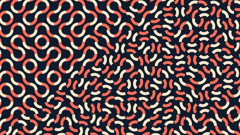 Truchet weave geometric interlaced pattern loop Stock Footage 347664889