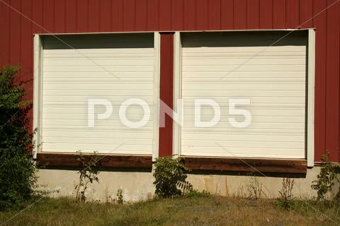 Truck bay doors Stock Photos