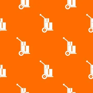 Truck with boxes pattern seamless 스톡 일러스트