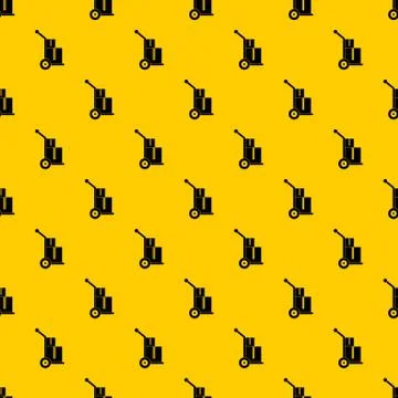 Truck with boxes pattern vector Illustrazione stock