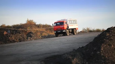 Truck bus Stock Footage 47112608